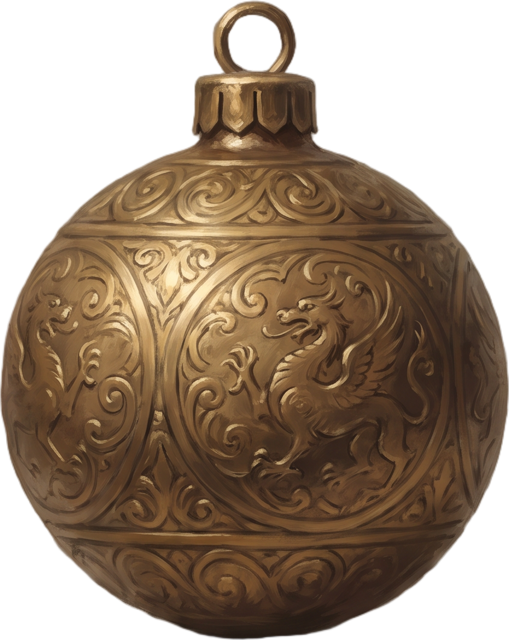 beautiful brass bauble