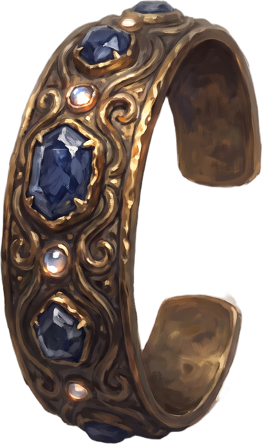 sapphire-encrusted bracelet