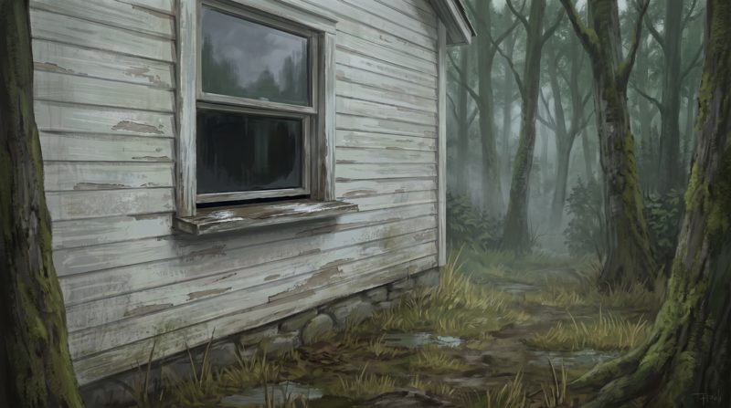 Behind House